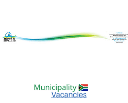 Midvaal Municipality Patroller Vacancies 2024 @www.midvaal.gov.za