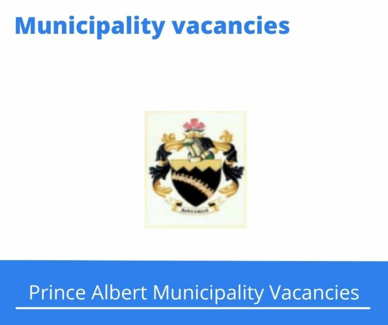 x1 Prince Albert Municipality Vacancies 2025 @www.pamun.gov.za Career Opportunities