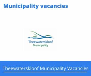 Theewaterskloof Municipality Controller Vacancies 2024 @www.twk.org.za